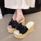 Női Bowknot platform szandál