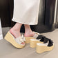 Női Bowknot platform szandál