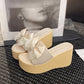 Női Bowknot platform szandál
