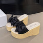 Női Bowknot platform szandál