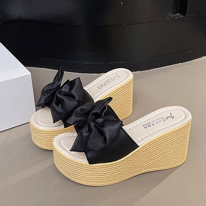 Női Bowknot platform szandál