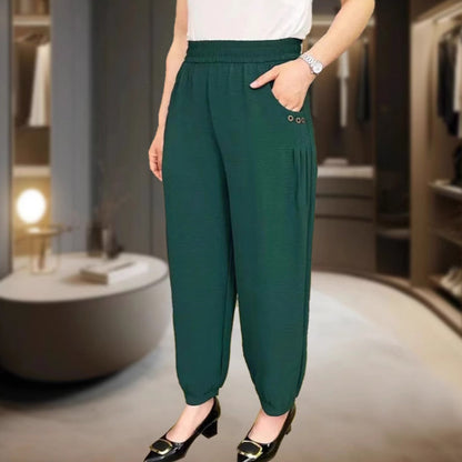 【M-XL】👖Női hűvös légáteresztő laza alkalmi nadrágok