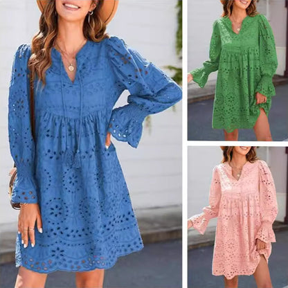 【S-2XL】💞 Kivágott ujjú ruha