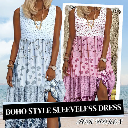 ✨👗 Boho Stílusú Ujjatlan Ruha Nőknek