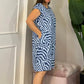 👗Casual nyomtatott zsebes ruha nőknek