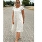 👗Casual nyomtatott zsebes ruha nőknek