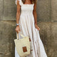 Singing Solo Multi kockás Smocked Bust Maxi ruha
