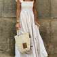 Singing Solo Multi kockás Smocked Bust Maxi ruha