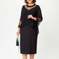 【S-4XL】✨Női elegáns fekete 3/4 ujjú hüvelyes ruhák