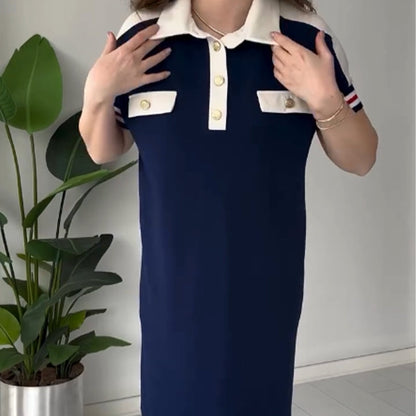 👗Női rövid ujjú alkalmi ruha