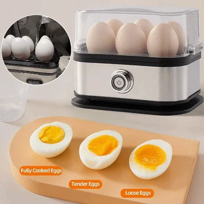 🔥 2025-ÖS NAGY AKCIÓ 50% KEDVEZMÉNY 🎉👩‍🍳 Multifunkciós tojáspároló átlátszó fedéllel 🥚💕