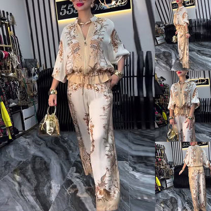 Elegáns kétrészes női szett cipzárral