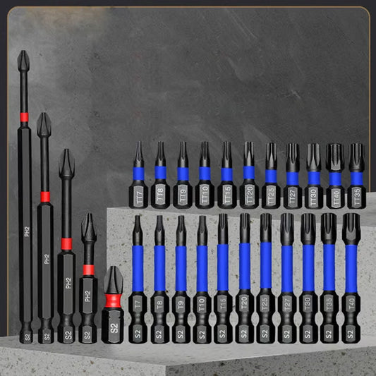 🧲Mágneses csavarhúzó készlet Phillips és Torx csavarhúzóval - 15 darab | Robusztus bitek + gyorscserélő rendszer ⚡