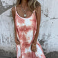 🌸Női Tie Dye gradiens színű nyomtatott spagetti pántos ruhák
