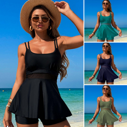 👙Női 2 darabos magas derekú tankini fürdőruha🏖️