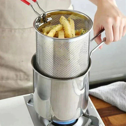 🍟 Prémium 304 Acél Fryer: Egészséges Sütés és Többfunkciós Konyhai Csoda 👩‍🍳-Raktáron & Utánvétes 📦🚚