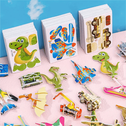 🧩 Fejleszd a Képzelőerőt: 3D Rajzfilm Puzzle Készlet – 25 Darabos Kreatív Csomag! 🦗