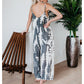 ✨ Női divat spagetti pántos nyomtatott Jumpsuit