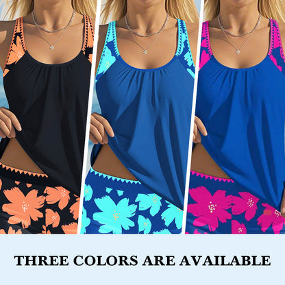Női mintás tankini + rövidnadrág – S-től 3XL-ig! 🌸🩱