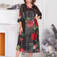 👗【S-4XL】🌸 Női ruha kerek nyakkal és nyomtatással