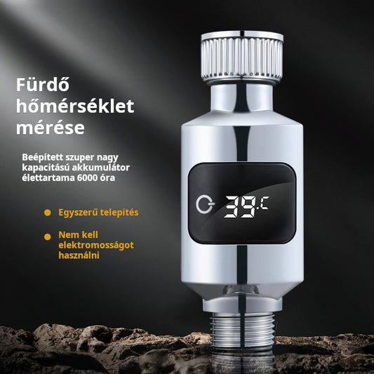 🚿🌡️ Zuhany hőmérséklet kijelző – Ideális idősek és kismamák számára 👶💕