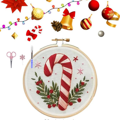 Karácsonyi melegség 🎅 Karácsonyi hímzőcsomag.