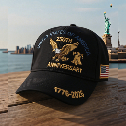 💥USA 250. évfordulója baseball sapka