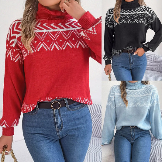 Női kötött garbó pulóver pulcsi