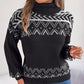 Női kötött garbó pulóver pulcsi