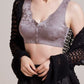 👙【M-4XL】Kényelmes elülső gombos melltartó acélgyűrű nélkül