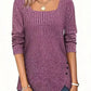 Women's Knit Square Neck Sweater