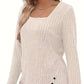 Women's Knit Square Neck Sweater