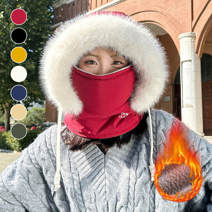 Meleg kültéri szélálló sál sapka