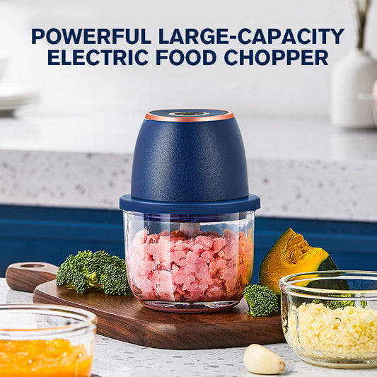 ⚡ Erőteljes Elektromos Aprító Nagy Kapacitással – Vágj, Darálj, Keverj Másodpercek alatt! 🥕🥩✨