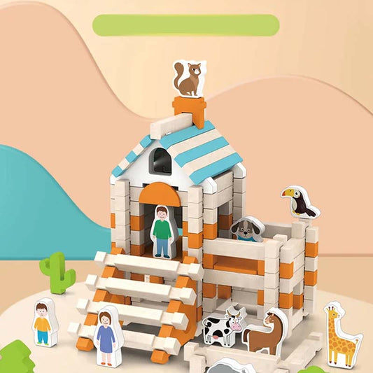 🔥Oktatási fa építőelemek