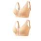 👙【S-6XL】Női, merevítő nélküli melltartó elülső záródással