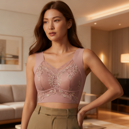 Csipkés, varratmentes, mellény stílusú melltartó