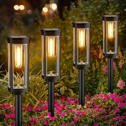 ☀️🌿 Varázslatos Kert Ingyen Árammal! Napelemes Kerti Karó Lámpa – Egyszerű & Stílusos 💡✨