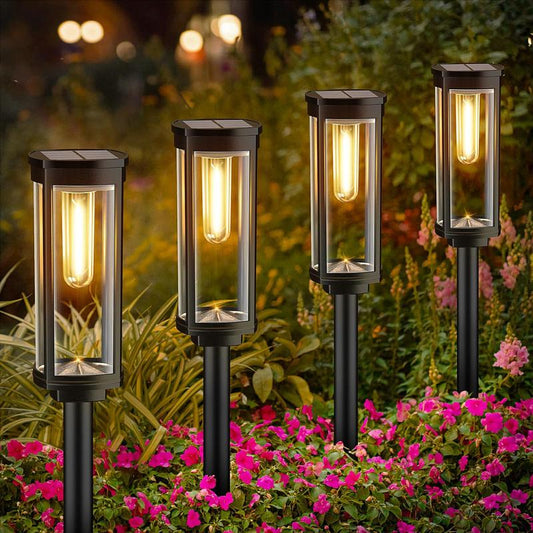☀️🌿 Varázslatos Kert Ingyen Árammal! Napelemes Kerti Karó Lámpa – Egyszerű & Stílusos 💡✨