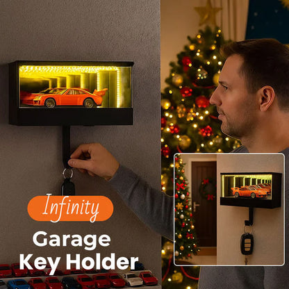 🚗 Tükörfényes LED-es autókiállítási vitrin + kulcstartó 🎄 Mutassa be kedvenc motorját!
