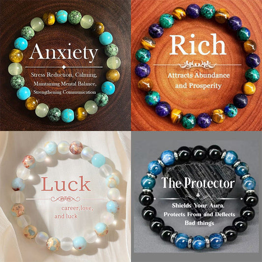 Natural Stone Bead Bracelet