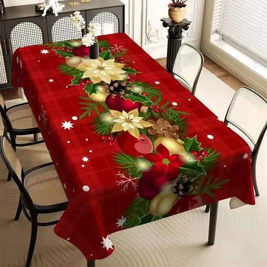 🎄Vízálló téglalap alakú karácsonyi asztalterítő🍔