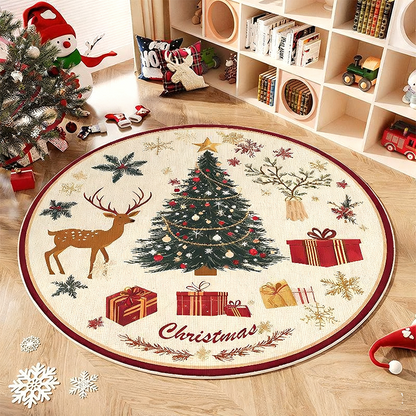 🎄 Csúszásmentes kristálybársony karácsonyfa szőnyeg ❄️