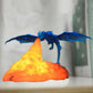 🔥3D nyomtatott dinamikus egyensúlyú sárkány LED éjszakai lámpa🐲