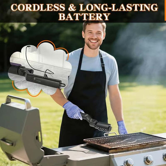 🧼 Vezeték Nélküli Elektromos BBQ Tisztítókefe – A Grillszezon Új Királya! 🔥🍖