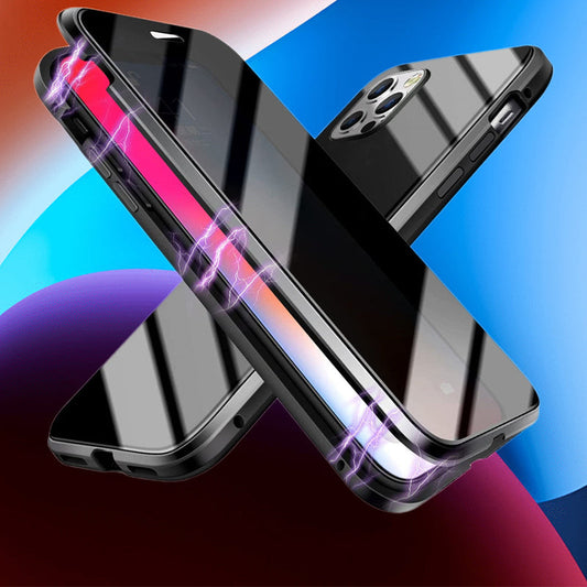 🔥Kétoldalas edzett üvegből készült, teljes védelmet nyújtó telefon tok