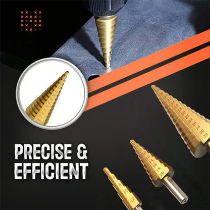 6 darab pagoda alakú fúrószár készlet tárolódobozzal