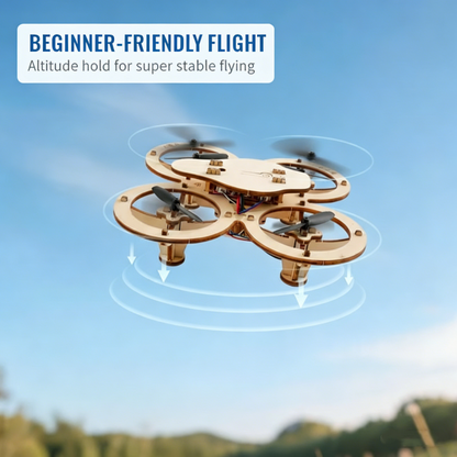 Öko-Fa Drón Építőszett 🌳🚁 – Szereld Össze és Repülj