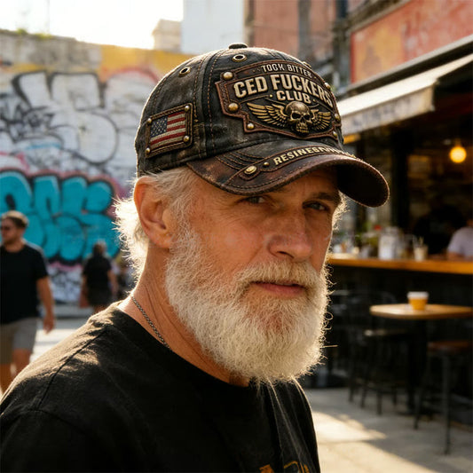 Old Fuckers Club Vintage hímzett sapka