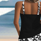 👙🏖️ Szexi Mintás Tank Top & Rövidnadrág Kétrészes Fürdőruha 🌞